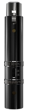 ICON PRO AUDIO Hyper Drive Preamp | Inline Mikrofonvorverstärker | Verstärkung von dynamischen oder Bändchen-Mikrofonen | Elegantes schwarzes Metalldesign