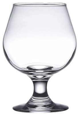 KXQYIKYI Copa de vino de cristal Copa KTV Bar Brandy Copas de vino tinto Pierna corta Taza de coñac Whisky Agua para el hogar Taza transparente Botella de agua (268 ml)