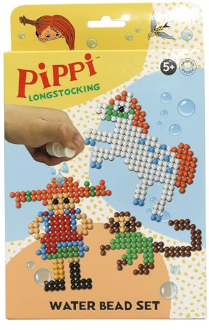 Pippi Chaussettes Longues Perles d'eau - Loisirs créatifs pour enfants avec perles et motifs classiques