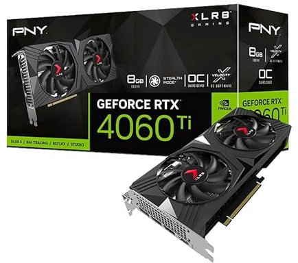 PNY RTX 4060 Ti VERTO Overclocked 8GB GDDR6 128Bit Gaming (Gamer) Graphics Card (VCG4060T8DFXPB1-O)