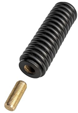 CB Funk Antennenfeder, Schwarz, Edelstahl, für Mobile Fahrzeug-CB-Funkantenne bis 152 cm, 3/8 x 24 Gewinde