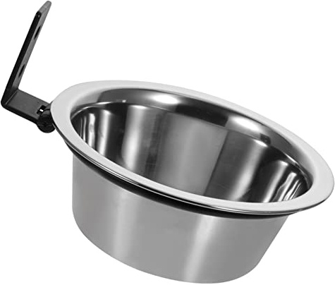 Happyyami Erhöhter Hundenapf und Modernes Schlichtes Design aus Edelstahl mit Wandhalterung Einfach zu Reinigen Napf Wandmontierter Futternapf für Hunde