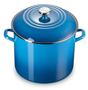 Le Creuset Enamel on Steel Traditional Stockpot, 16 qt., Marseille with Stainless Steel Knob