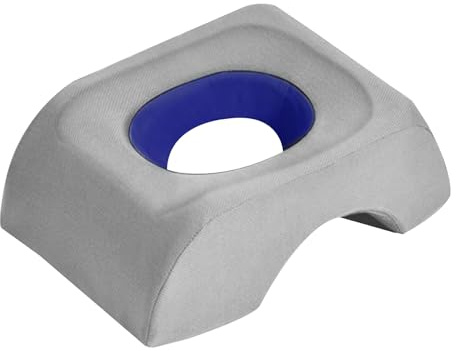 Ergonomic Face Down Pillow, Foam Face Cradle Cushion, Breathable Massage Support, Comfortable Bed Pillow, Soft Contoured Design, Polyester Fiber Material, 4.33x8.27x11.81in