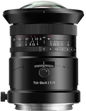 TTArtisan Obiettivo Full Frame Tilt-Shift con corpo metallico F4 da 17 mm compatibile con Fuji GFX Mount - Nero