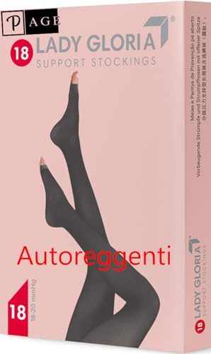 p age Gloria Med Lady Stützstrümpfe mit offener Spitze, mit abgestufter Kompression, 18 – 20 mmHg, für Schwangerschaft und Durchblutung, Farbe: Weinrot