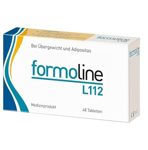 formoline L112: Kalorienmagnet zum Abnehmen, mit Wirk-Ballaststoff L112 auf natürlicher Basis zur Gewichtsreduktion & -kontrolle bei Übergewicht, Klinisch belegt, 48 Tabletten