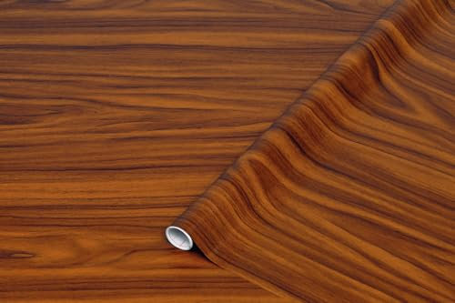 d-c-fix Pellicola Adesiva per mobili legno noce oro marrone PVC plastica vinile impermeabile decorativa per cucina, armadio, porta carta rivestimento 45 x 200 cm