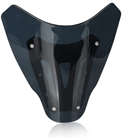 OXLLONE MT07 MT 07 Motorrad Vorderseite Windschutzscheibe und Windschutzscheibenhalterung für MT07 MT 07 MT-07 2021 2022 2023 2024-Schwarz