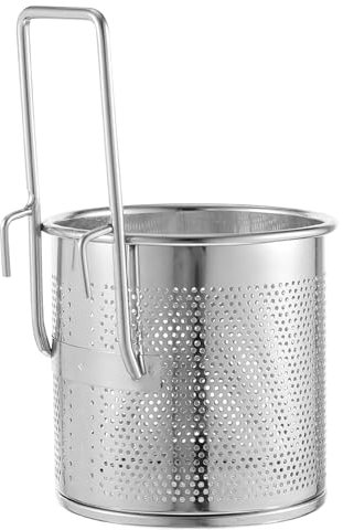 PRETYZOOM Colino Per Pasta Con Manico Cestello Per Bollire La Pasta In Metallo Inserto Per Pasta Cestello Per Colino In Rete In Acciaio Inossidabile Cullender Per Verdure Per Spaghetti