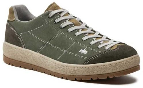 LOMER BIO Naturale Flat Uomo Scarpa Bassa Comoda E Leggera da Camminata E Lifestyle (Catfish/Olive, Sistema Taglie Calzature EU, Adulto, Uomo, Numero, Media, 44)