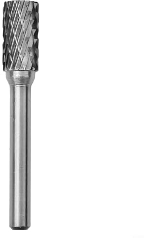 VersaGenius Mèches à meuler rotatives à point carbure - Fraise à matrice - Fraise d'usinage en métal - Fraise à tête de meule - Embout de perçage à tige de 6 mm - Nettoyage de joints de soudure (10 mm