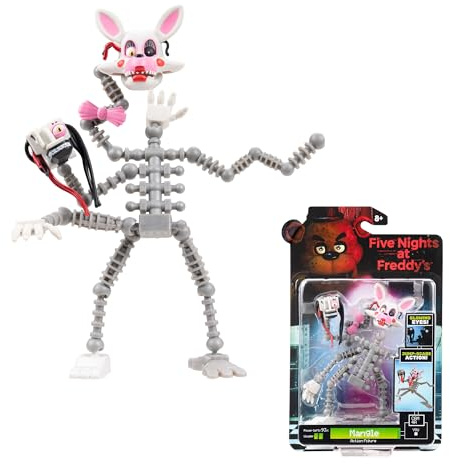 Five Nights at Freddy's Mangle – 5-tums artikulerad figur med jumpscare-funktion och Glow-In-The-Dark Eyes