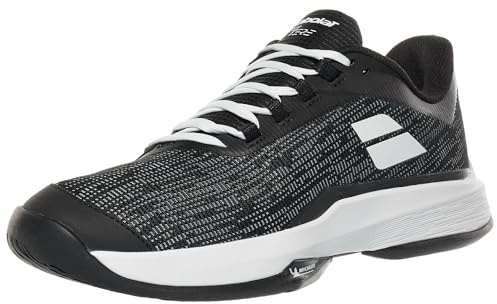 Babolat Men's Jet Tere 2 All Court Tennis Shoes, Black/White, Size 8