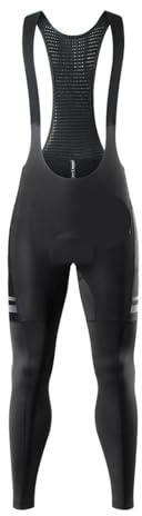 Pantaloni Da Ciclismo Invernali In Pile Termico, Pantaloncini Con Bretelle Uomo, Lunghi Bicicletta, Calzamaglia, Salopette Imbottite, Imbottitura In Gel Per Sport All'aria Aperta E Ciclismo(3XL)