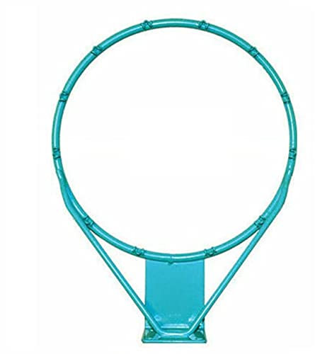 Dunn-Rite Products 18 Inch Splash and Slam RIM150 Outdoor Stainless Steel Vinyl Coated Swimming Pool Backboard Replacement Basketball Hoop Rim, Blue