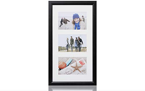 ARPAN Bilderrahmen für 3, 5 oder 6 Bilder (3 Blenden, schwarz)