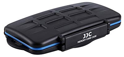 JJC SD Card Storage Case for 12 SD & 18 Micro SD & 6 CF Compact Flash Cards | 36 Slots Memory Card Holder w/ Weather-resistant Silicone Seal & TPR Rubber Lining, Shockproof SDHC SDXC Carrying Protector
