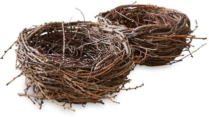 Loberon Deko-Nest 2er Set Libers, braun | liebevolle Handarbeit, vielseitig verwendbar, Ostern, Osterfest, Osterdekoration, Kiefernholz
