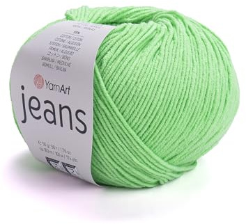 Yarnart, Jeans, Hilo de algodón para tejer amigurumi, Color 60
