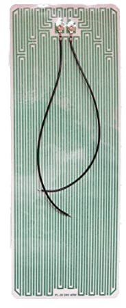 ASG Technik Spiegelheizung/Heizfolie mit Kabel, selbstklebende Beschichtung für einfache Montage, 40 Watt, bis 24 Volt Breite 145 mm x Höhe 380 mm, Niedervolt, 30-40 Grad, Frostschutz, LKW, PKW
