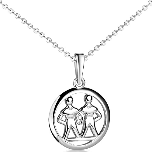 MATERIA by Matthias Wagner Sternzeichen Anhänger Silber 925 Damen Herren Kette rhodiniert