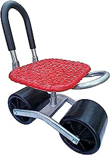 Rollsitz Werkstattwagen Bis 150kg Belastbar Gartenwagen Fahrbar Rollwagen Für Gartenarbeit & Autopflege | Gartenrollsitz Mit 33 cm Sitzhöhe In Schwarz
