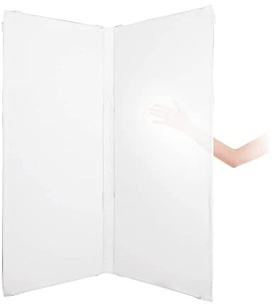 Pixapro Translucent White Diffusion Fabric For 1x2.4m V-Flat Bounce Frame Kit Photography Portable Sun Reflector Light Panel Video Reflective Scrim Soft Diffusion Material Studio Photo Lighting