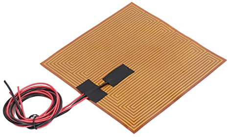 PI Polyimid-Heizplatte, 12 V 120 W / 24 V 150 W, Flexibel 150 ℃, 7,9 X 7,9 Zoll, Flexible Polyimid-Heizplatte, Selbstklebende PI-Heizfolie (DC24V 150W)