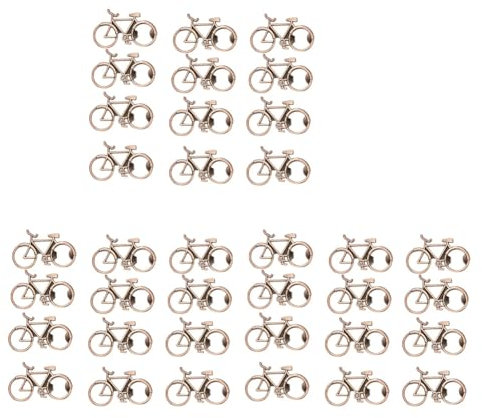 Tyatocepy Pack of 36 Bicycle Bottle Openers for Wedding Celebration Souvenir Gift, Metal Bottle Opener Favours Gifts (Bronze)