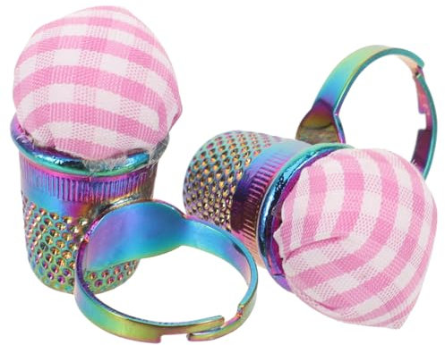 PHENOFICE 2piezas Accesorios De Bordado Alfiletero De Dedo Práctico Pequeño Alfiletero Resistente Al Desgaste