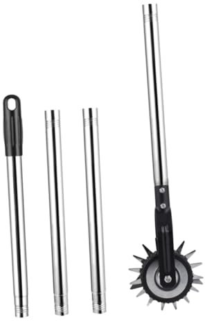 BESPORTBLE Outil De Jardinage Arrache-Herbe - Tondeuse À Gazon Manuelle avec Manche Allongé - Confortable pour Toutes Les Pelouses