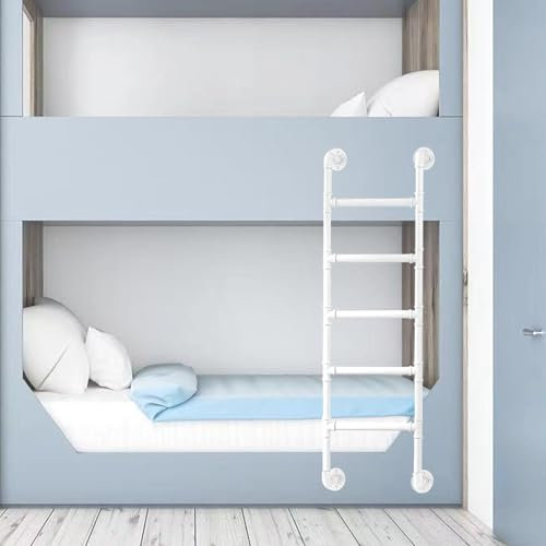 Metal Bunk Bed Ladder for Loft Climbing Wall Mounted Step Ladder with 3 8 Rungs 140cm Fire Escape Ladder