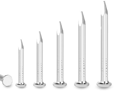 SHUNCHG 100 pezzi 30mm Chiodi in Acciaio per Pareti in Calcestruzzo, Mattoni in Legno, Chiodi in Acciaio Inox, Chiodi Tondi per Quadri Uso Universale Interno ed Esterno