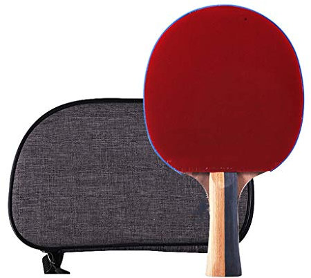 XSDAJSD Pingpong-Schläger Pingpong-Schläger Pingpong-Schläger Single Shot Professioneller Schläger Tischtennisschläger mit Schlägerhülle Tischtennis-Schläger-Set