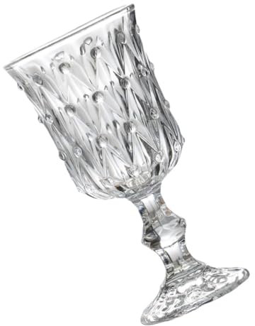 CIYODO Bicchiere Da Vino in Vetro Trasparente Rinforzato Bicchiere Per Feste e Banqueting Coppa Elegante e Facile Da Pulire Adatto Casa Hotel e Bar
