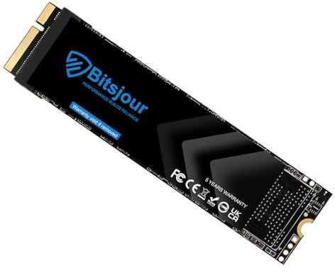 Bitsjour 1 to Upgrade Disque SSD Interne pour MacBook Pro Retina 2012-2013 13 A1425 EMC 2557/2672 et 15 A1398 EMC 2512/2673, Flash 3D NAND TLC Haute Performance, Mac OS Préchargé