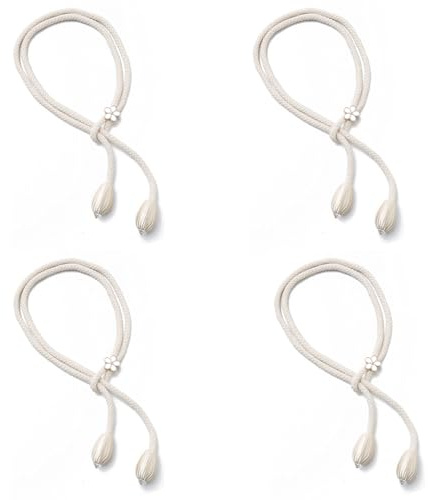 4 Stück Vorhang Raffhalter Boho für Vorhänge Gardinen,Gardinenhalter Curtain Rope Buckle Halter,Holder Tiebacks Kinderzimmer,Kordel Band Vorhangband Zusammenbinden Halterung Vorhanghalter Wand​