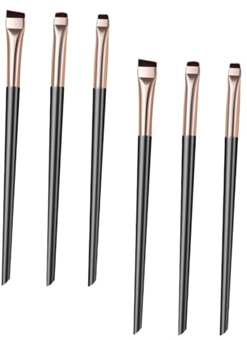VINTORKY 6 pezzi Pennelli Eye Precision Brush per Eyeliner Applicatori Make Up Occhi Sottile e Design Compatto e Portatile per Personale e Professionale