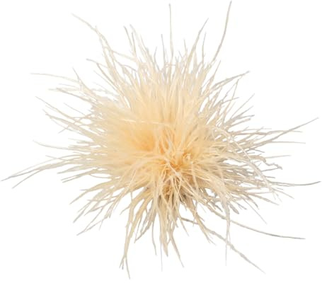 XFSRG Brosche Damen Federbrosche Straußenfeder Anstecker Fluffy Feder Braut Hochzeit Boho Blumen Broschen Party Fasching Haarschmuck