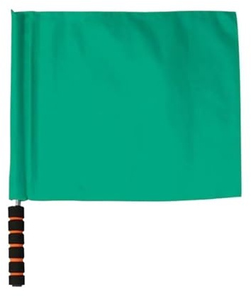 FußBallschiedsrichterfahne 5pcs Referee Flag With Sponges Handle Multi-color Issuing Flags Waterproof Signal Volleyballs Football Supplies FüR FußBall(Color5)