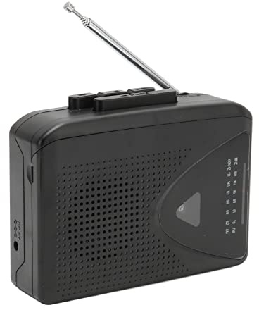 ZDETGU Kassettenspieler, Tragbarer Retro-AM-FM-Radio-Kassettenspieler mit Klarem Lautsprecher und 2 Lademethoden, für den Innen- und Außenbereich