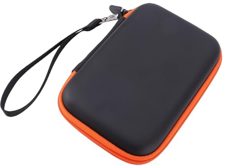 CCYLEZ Bärväska för Hårddisk Passar för Rugged Mini 1TB 2TB 4TB 5TB Extern Hårddiskförvaring Skyddande Reseväska med Stötsäker EVA-skal för USB C USB 3.0 2.0