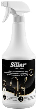 Sillar Limpiador Antical para Grifería Negra y Dorada 1 L | Desincrustante para grifos lavabos mamparas azulejos sanitarios y bañeras contra cal marcas de agua y restos de jabón