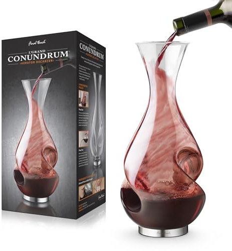 L'GRAND Conundrum Areatore Vino Decantatore Bottigla Capacità 750ml