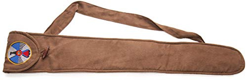 Tasche für Bass Flöten, Leder Look und Stickerei