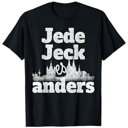 Jede Jeck Es Anders Kölner Grundgesetz Karneval Köln Kölsch T-Shirt