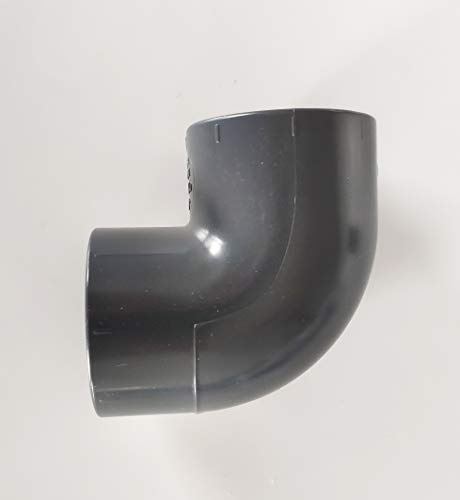 Codo de 90°, 40 mm, 4 cm, PVC, presión PN16, piscina y riego, 40 mm F/F.