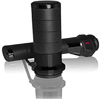 KOSO Titan X - Manopole riscaldanti 7/8 + 1 L = 120 mm, con interruttore integrato – nero