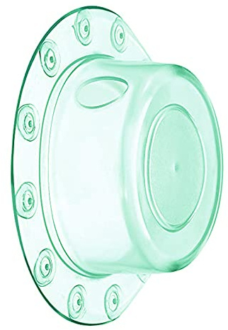 Bath Overflow Cover for Deep Water Baths, Deep Bath Drain Cover Adds Inches of Tub Water for Warmer and Comfortable Shower (Transparent Green)